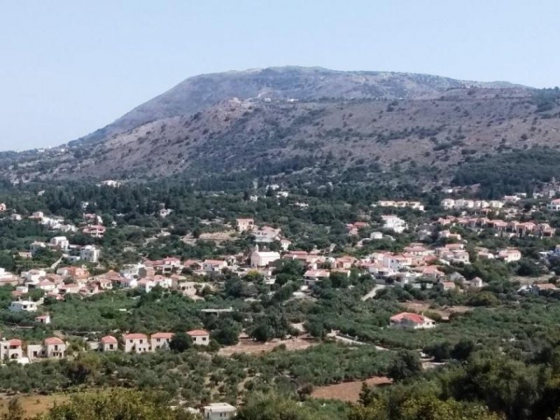 Gavalochori Atemberaubende Aussicht auf das Meer und das Tal auf Kreta Grundstück kaufen